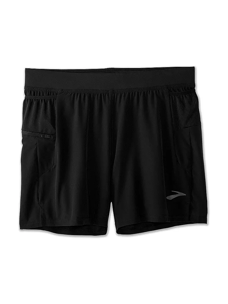 BROOKS | Pantaloncini da running da uomo Trail Sherpa 5 2in1 | Nero