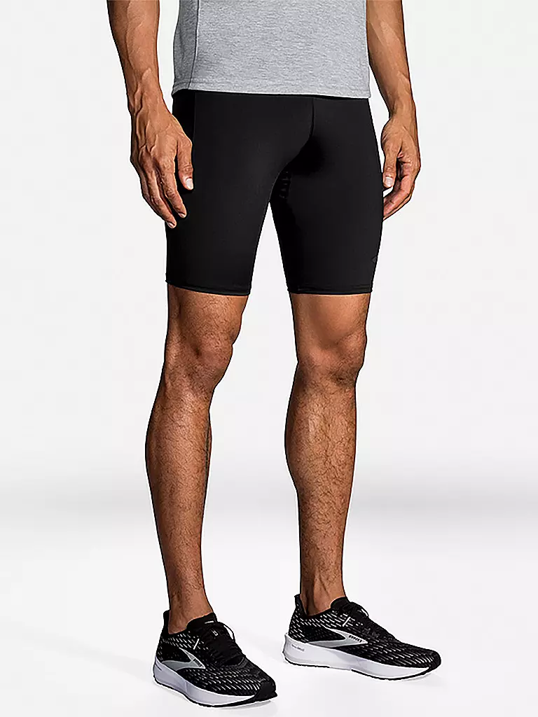 BROOKS | Short tights da running da uomo Source 9" | Nero