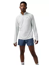 BROOKS | Zipshirt da running da uomo Dash 3.0 | Grigio chiaro
