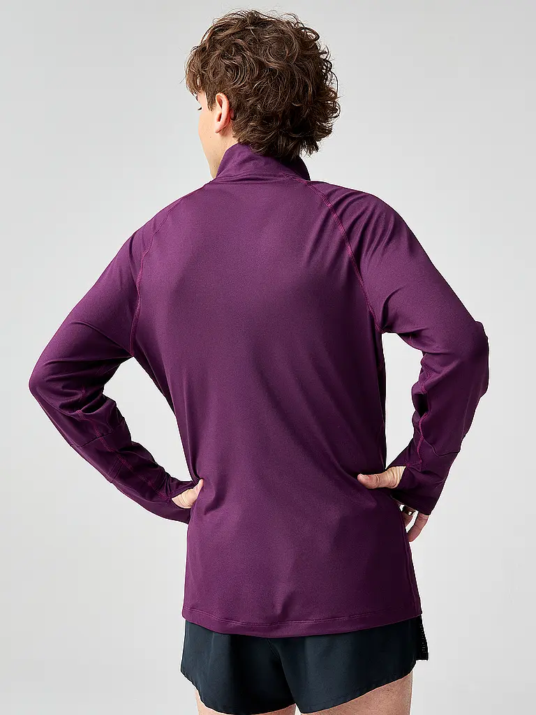 BROOKS | Zipshirt da running da uomo Dash 3.0 | Rosso scuro