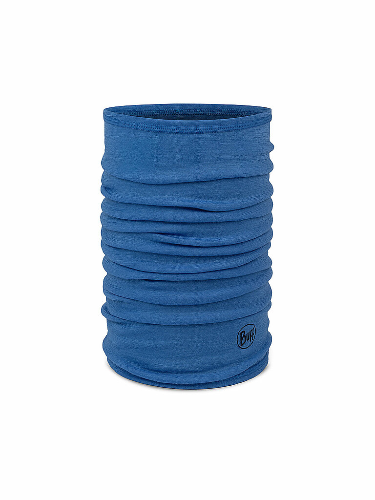 Scaldacollo multifunzione per bambini in lana merino leggera blu
