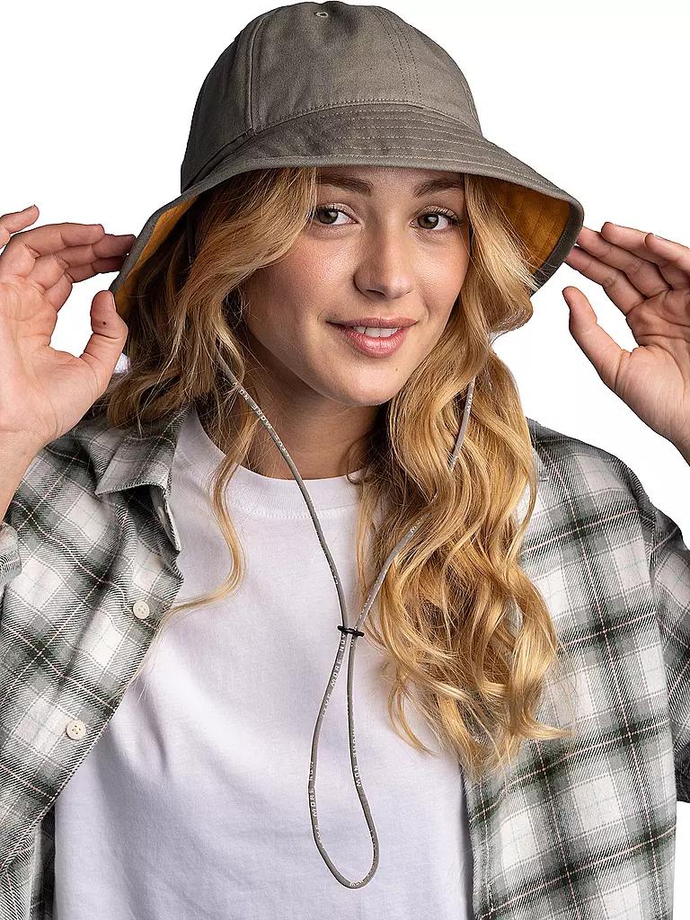 BUFF | Bucket Hat NMAD con cordino | Oliva