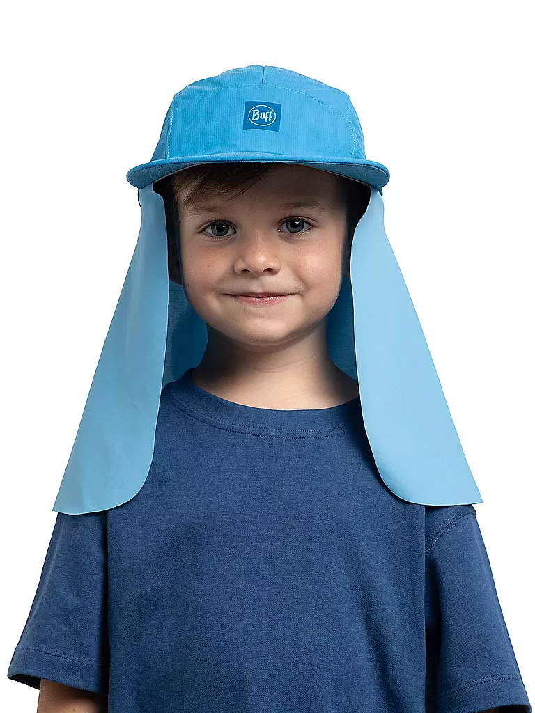 BUFF | Cappellino Desert per bambini con protezione per il collo | Blu