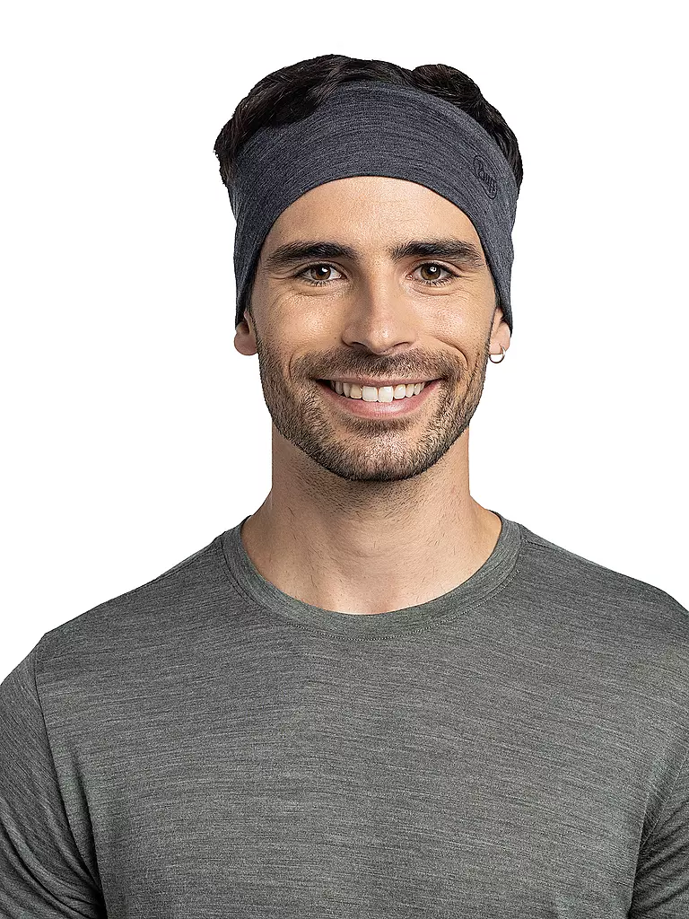 BUFF | Fascia per capelli Merino LW | Grigio