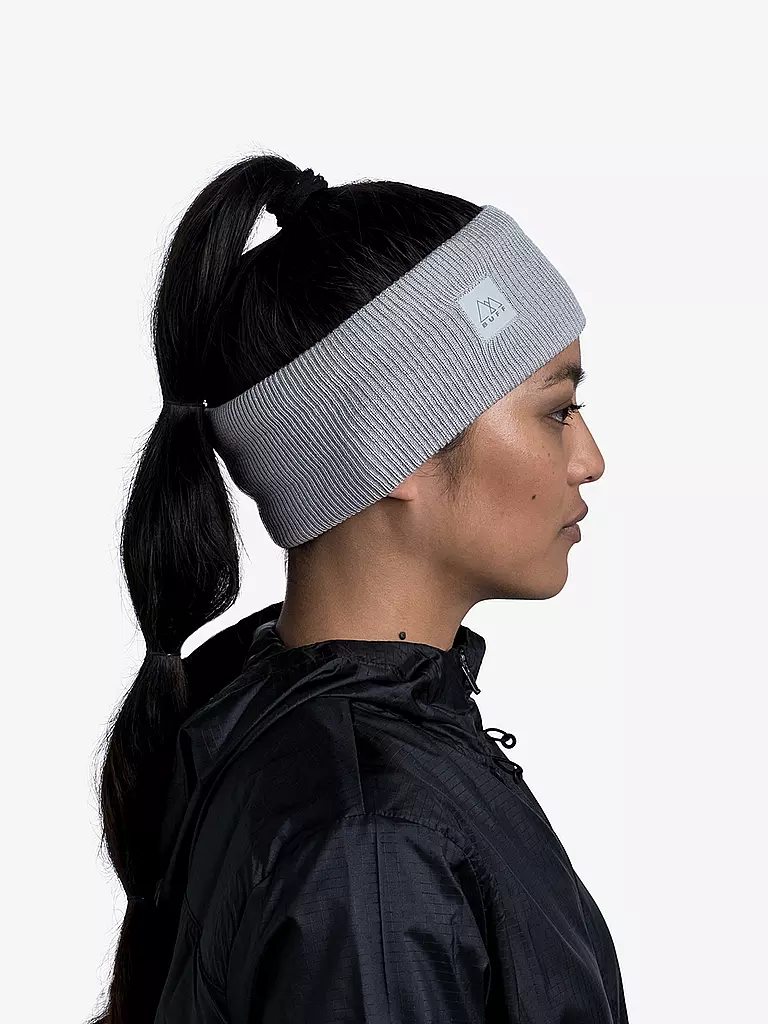 BUFF | Stirnband CrossKnit | Grigio chiaro