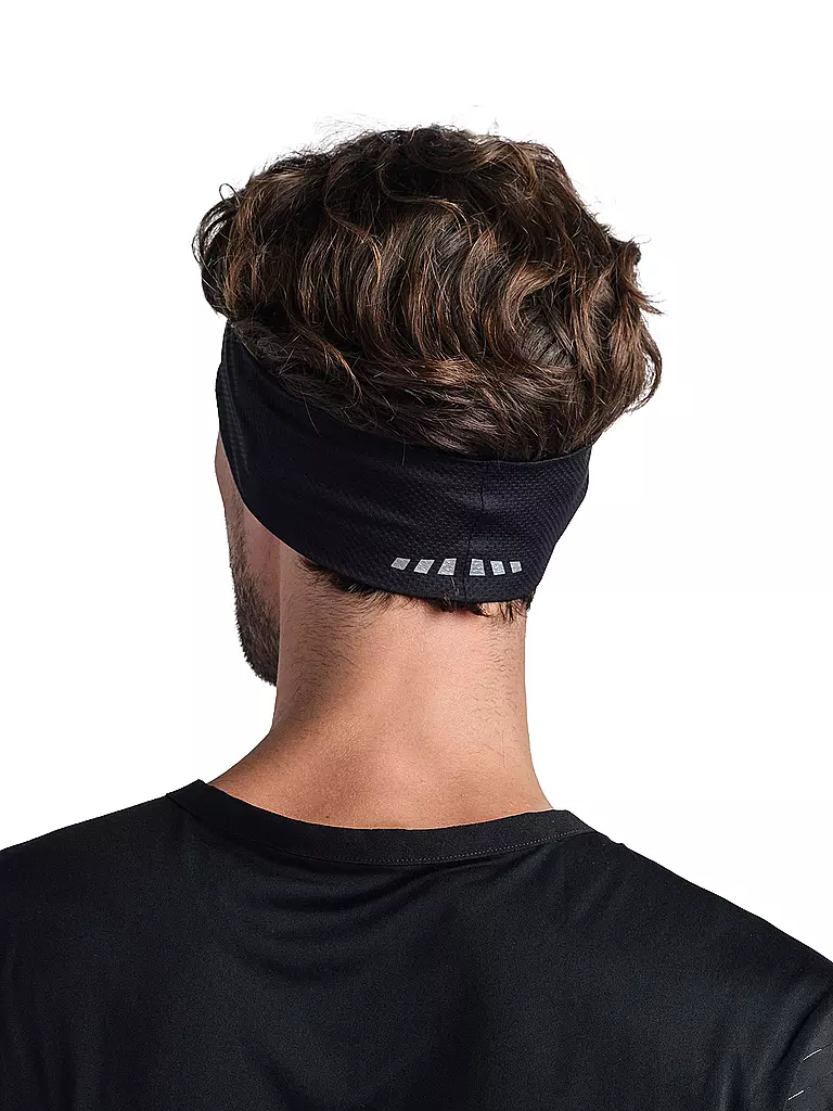 BUFF | Stirnband Reflective Fastwick R-Solid Black | Grigio