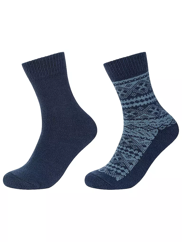 CAMANO | Calzini da uomo Cosy, confezione da 2 | Blu scuro