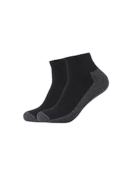 CAMANO | Kurzsocken Sport Quarter Coolmax 2er Pkg. | Nero