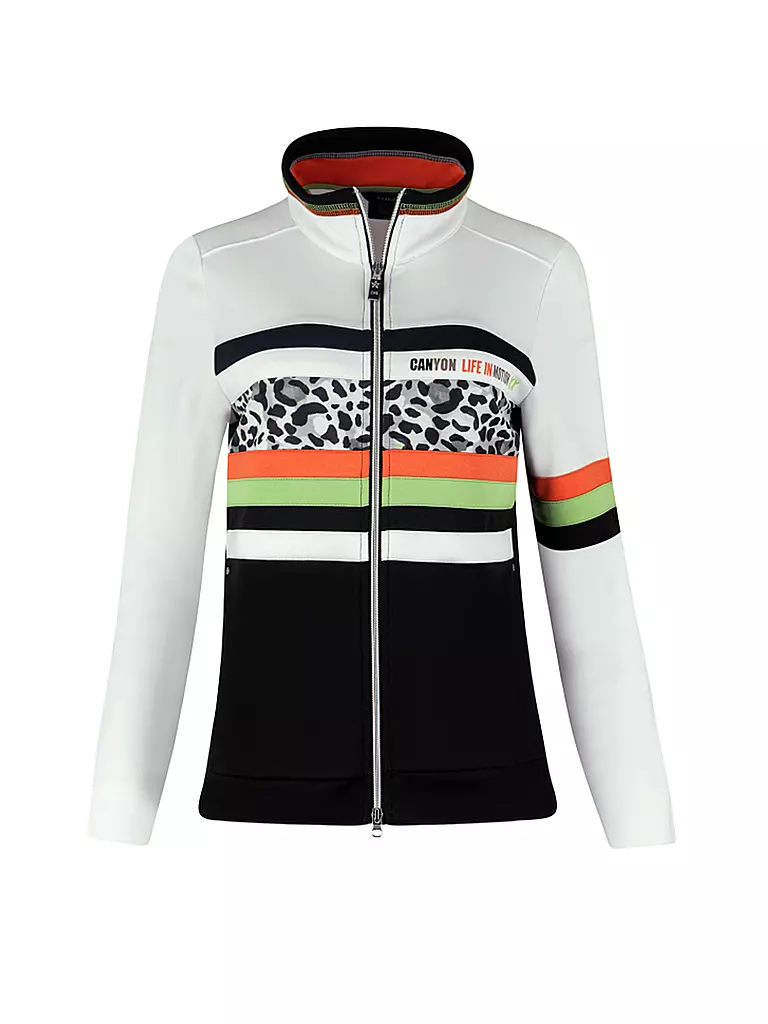 CANYON | Damen Jacke Leo Print | Bianco