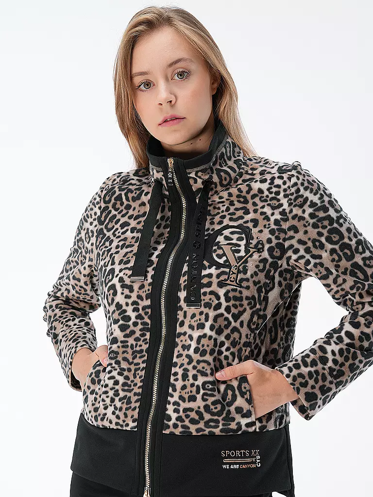 CANYON | Damen Sweatjacke Leo | Cammello