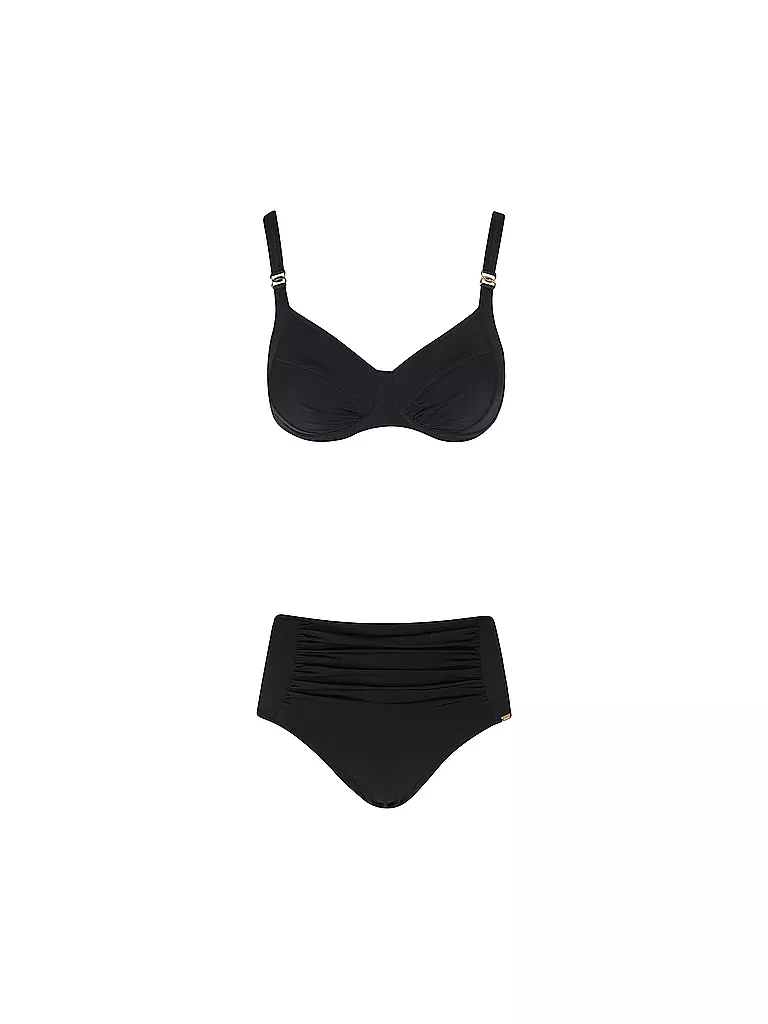 CHARMLINE | Bikini da donna tinta unita | Nero