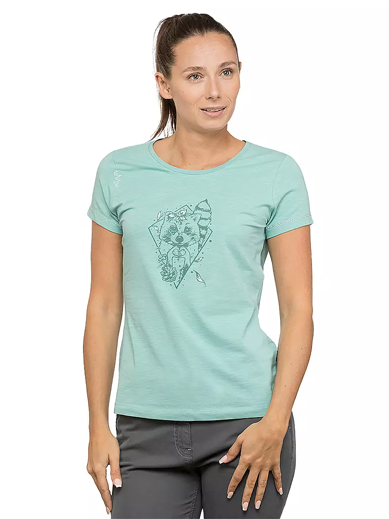 CHILLAZ | Damen Klettershirt Gandia Little Bear Heart | Verde chiaro