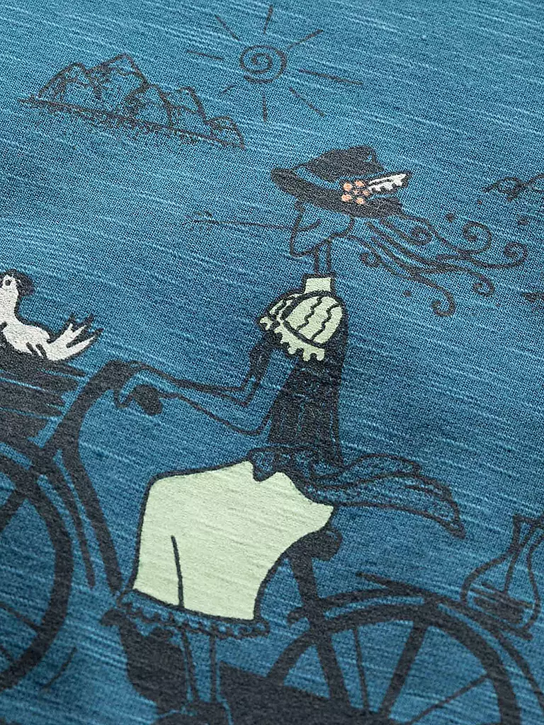 CHILLAZ | Damen Klettershirt Gandia Tyrolien Trip | Blu