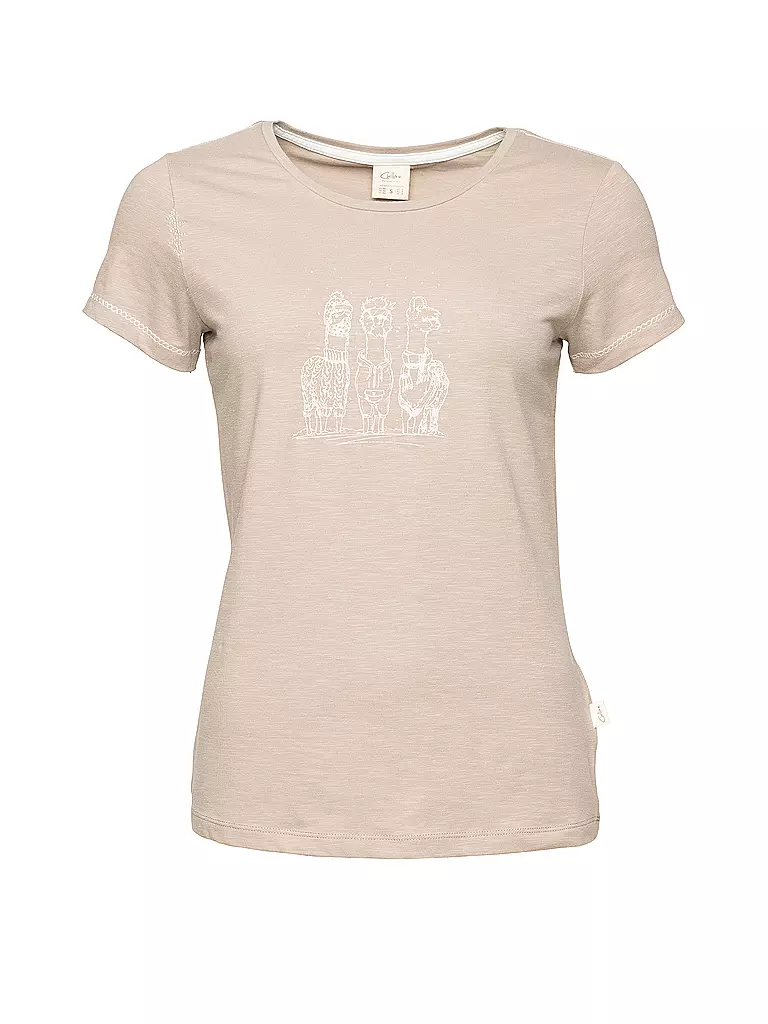 CHILLAZ | Maglietta da arrampicata da donna Gandia Alpaca Gang | Marrone chiaro