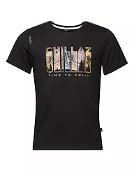 CHILLAZ | Maglietta da arrampicata da uomo Time To Chill | Nero