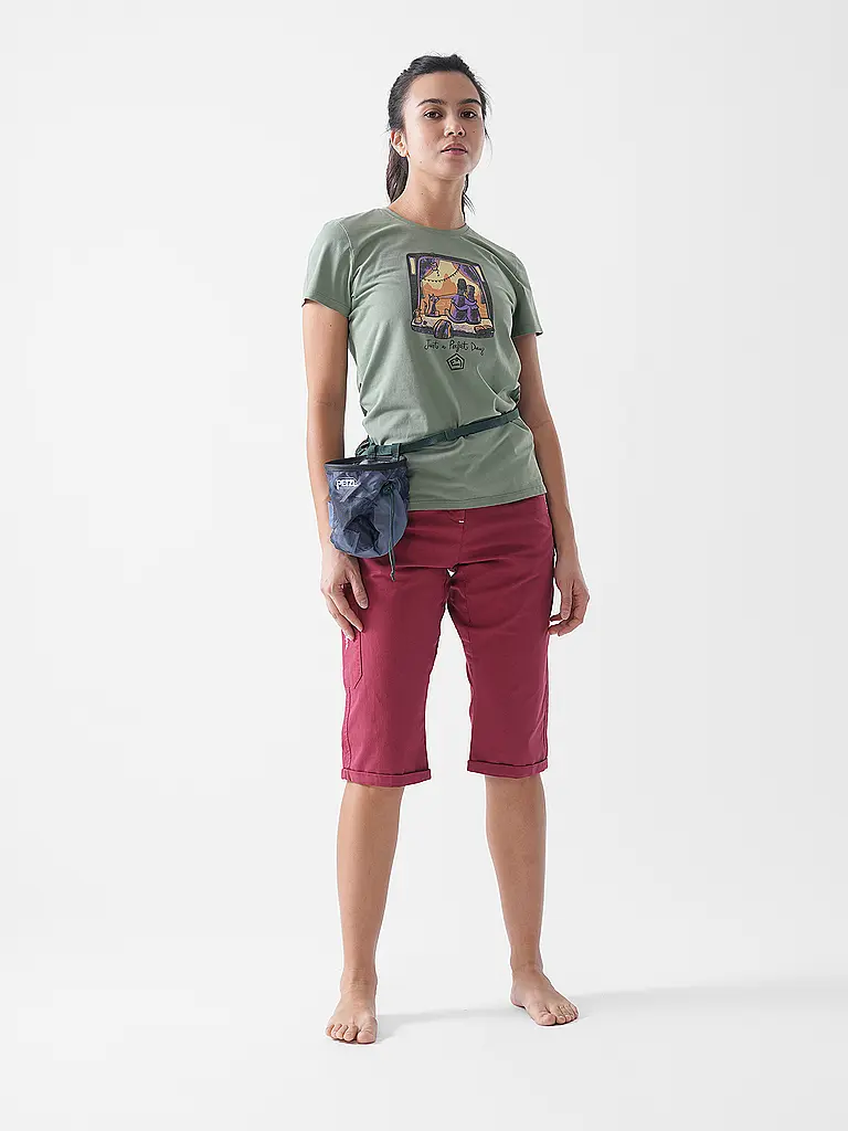 CHILLAZ | Pantaloncini da arrampicata da donna Jessy 3/4 | Rosso