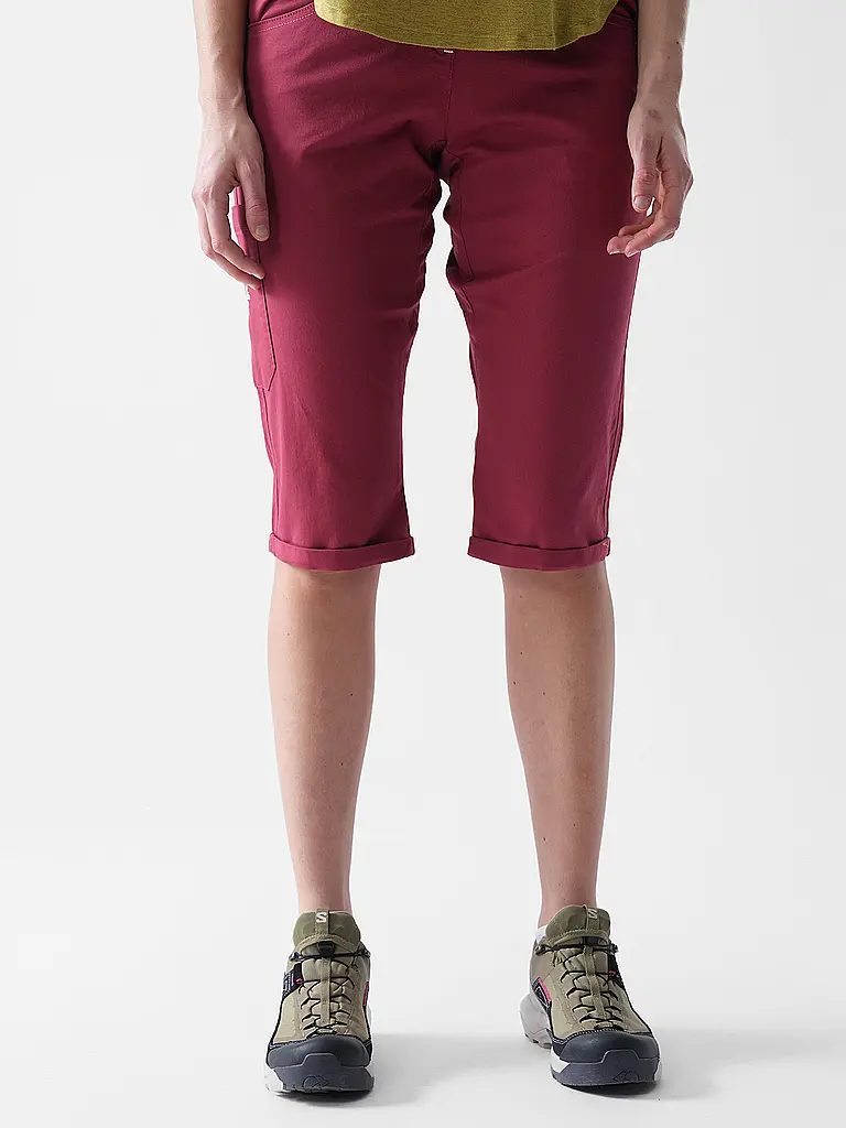 CHILLAZ | Pantaloncini da arrampicata da donna Jessy 3/4 | Rosso
