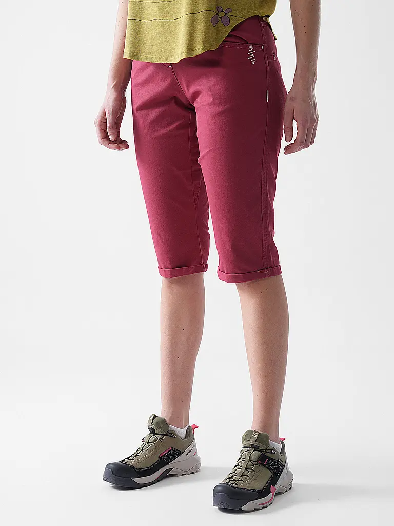 CHILLAZ | Pantaloncini da arrampicata da donna Jessy 3/4 | Rosso