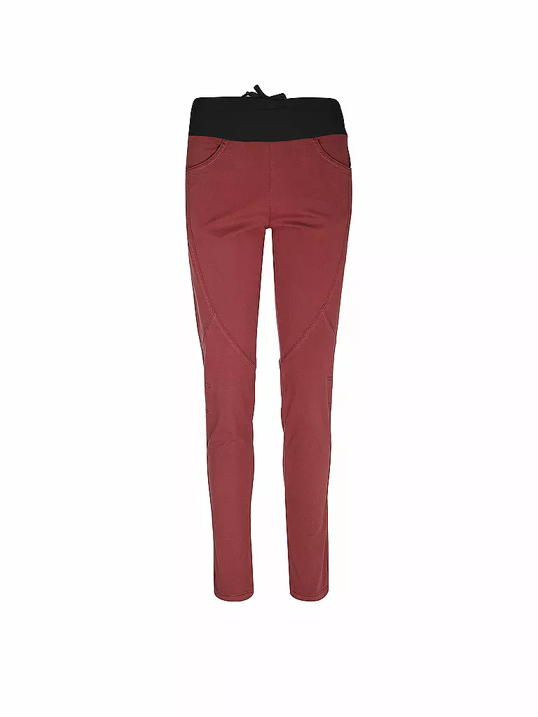 CHILLAZ | Pantaloni da arrampicata da donna Fuji 2.0 | Rosso scuro