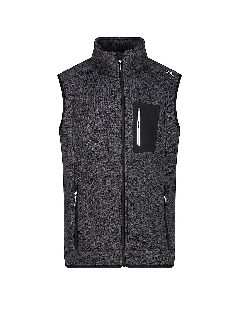 Cmp Gilet in pile da uomo nero 54