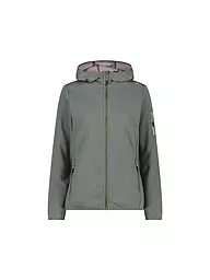 CMP | Damen Fleecejacke Jacquard Knitted Hoodie | Verde scuro