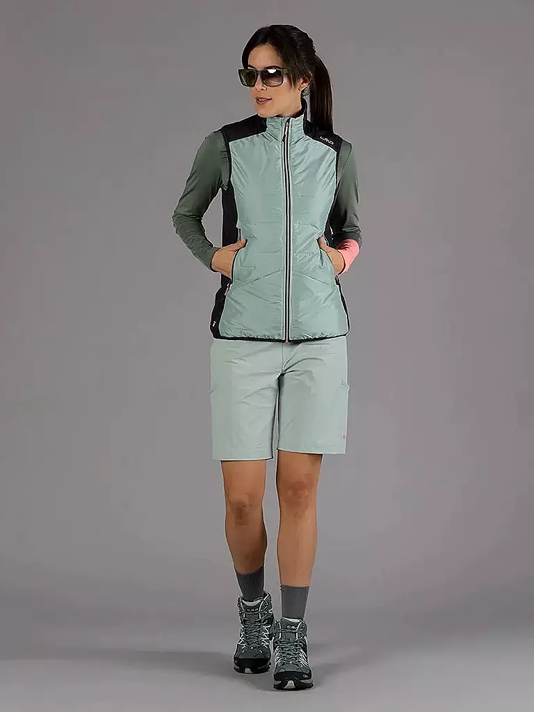 CMP | Damen Hybridweste  PFC-freie Hybrid-Damenweste mit recyceltem Primaloft | Verde chiaro