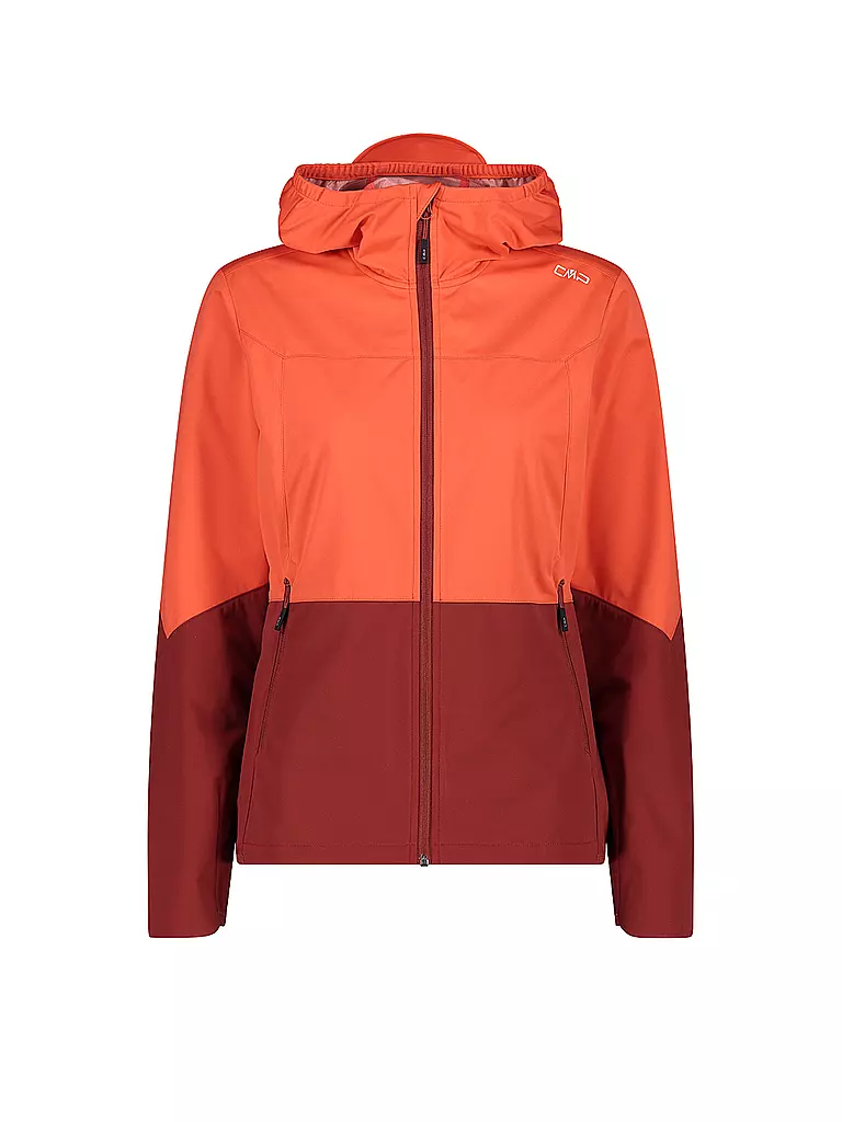CMP | Damen Softshelljacke Extralight Hoodie | Corallo