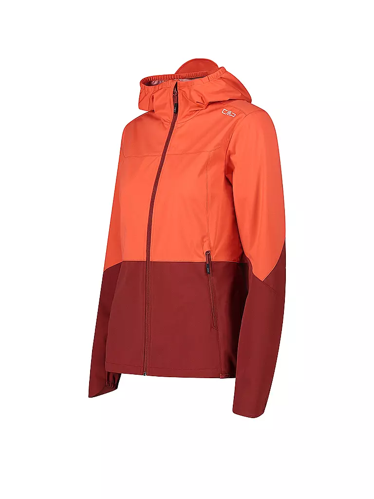 CMP | Damen Softshelljacke Extralight Hoodie | Corallo