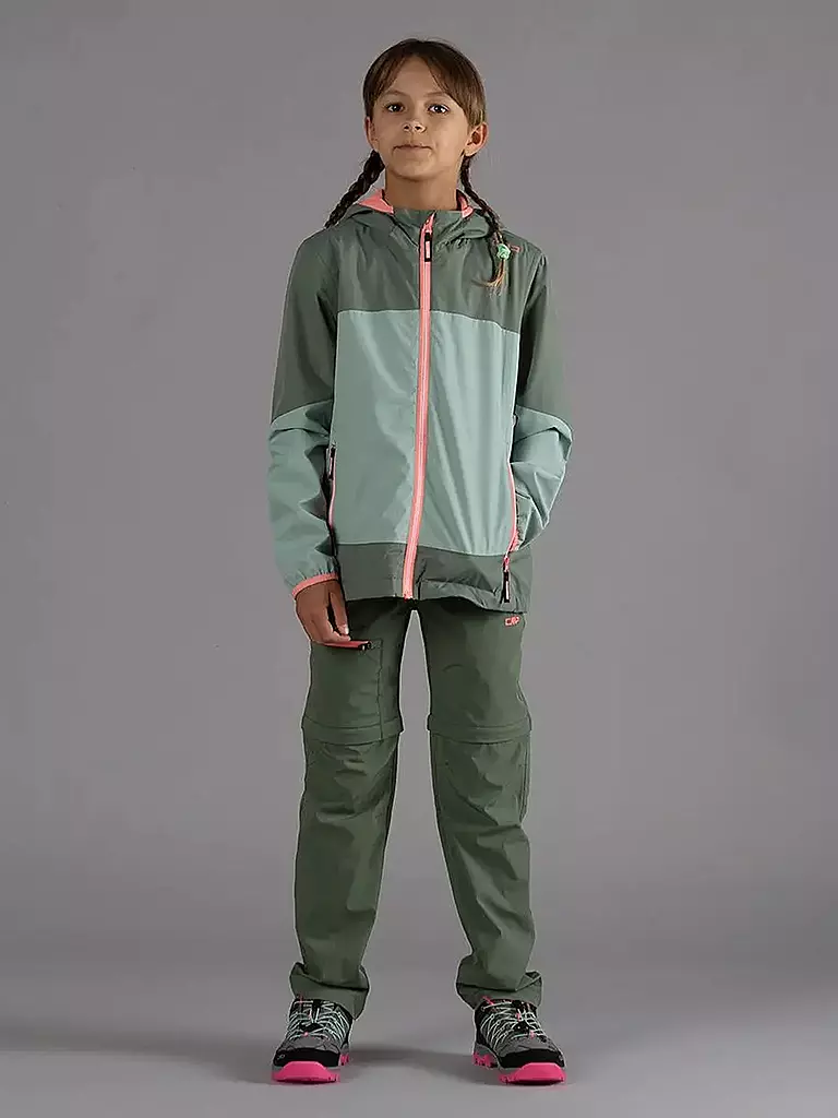CMP | Kinder Wanderjacke Full Taped Hoodie | Verde chiaro