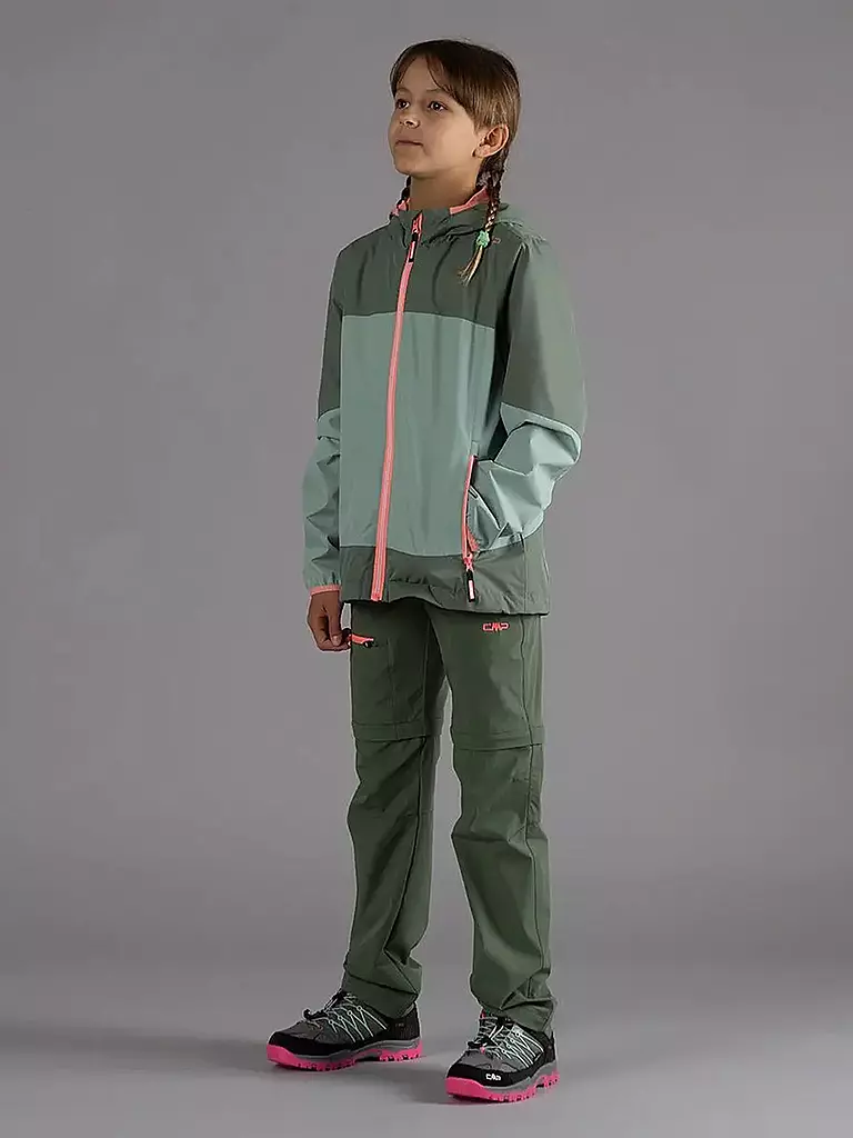 CMP | Kinder Wanderjacke Full Taped Hoodie | Verde chiaro
