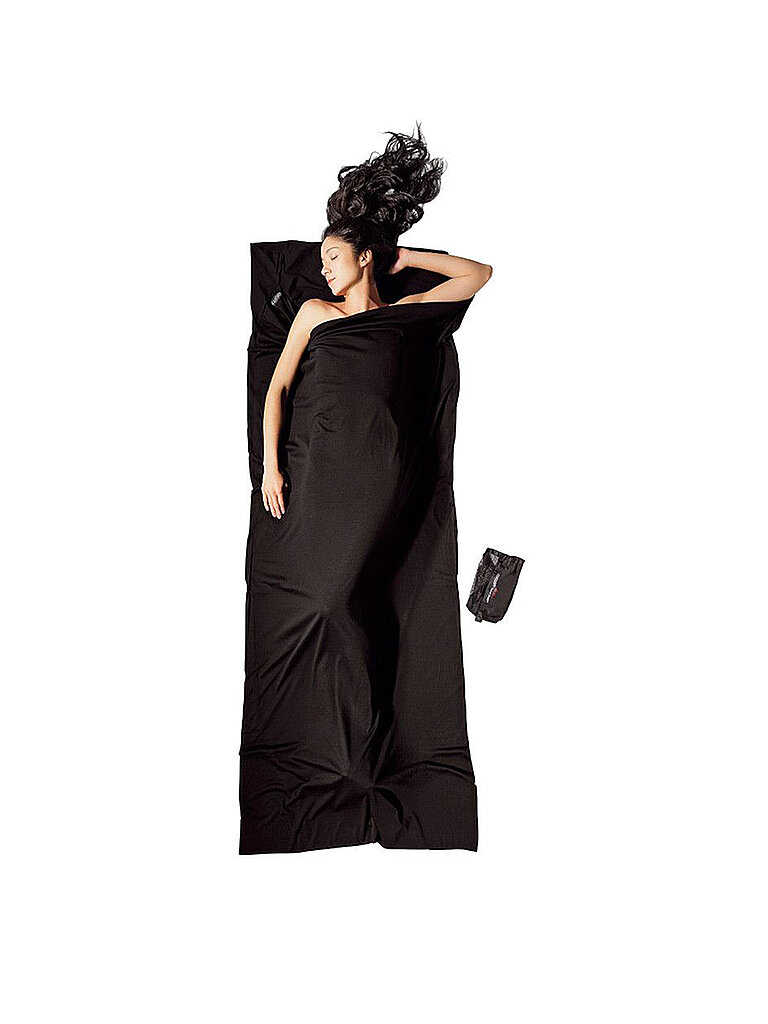 Sacco a pelo da viaggio Travelsheet Merino 19x12cm 600g nero