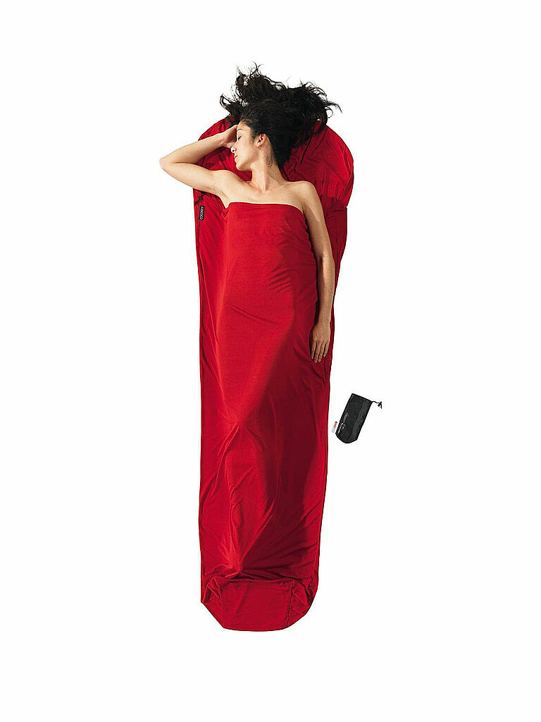 Sacco a pelo interno Mummyliner Radiator Thermolite 16x10cm 370g rosso