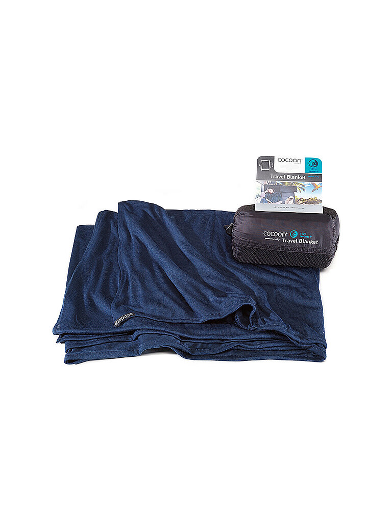 Reisedecke Travel Blanket Coolmax blu