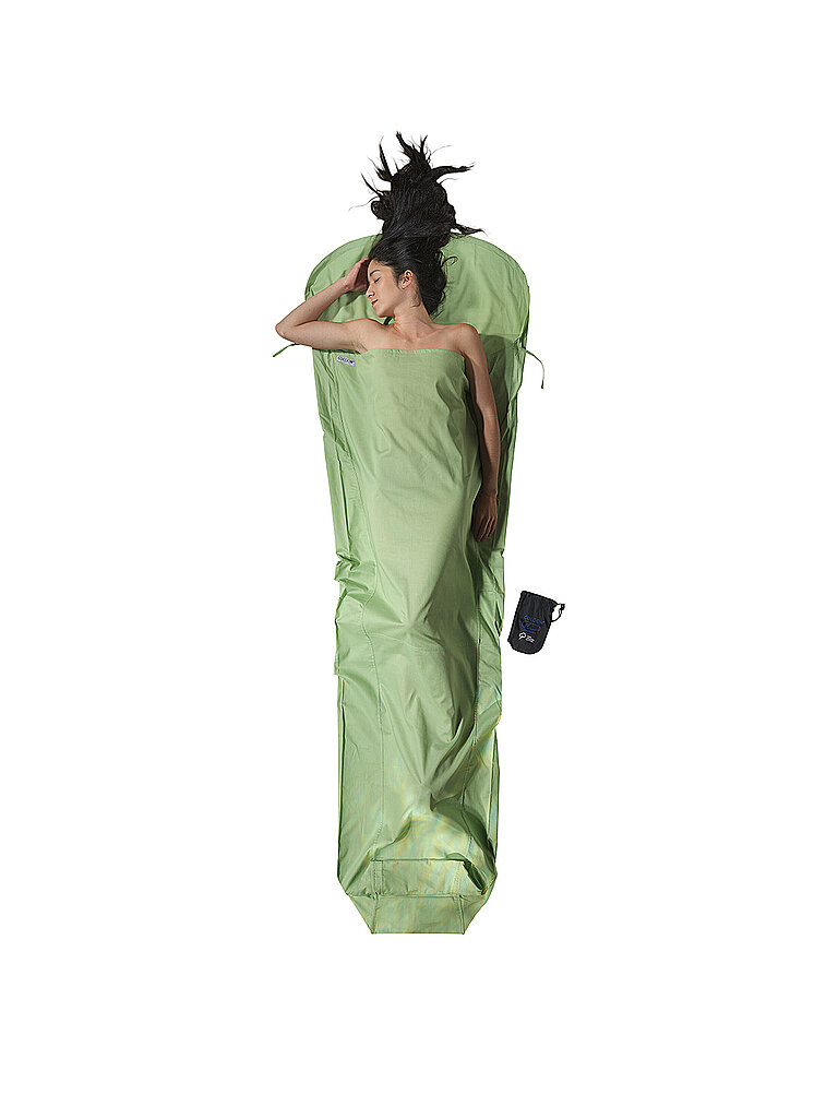 Sacco a pelo MummyLiner Cotone Biologico verde