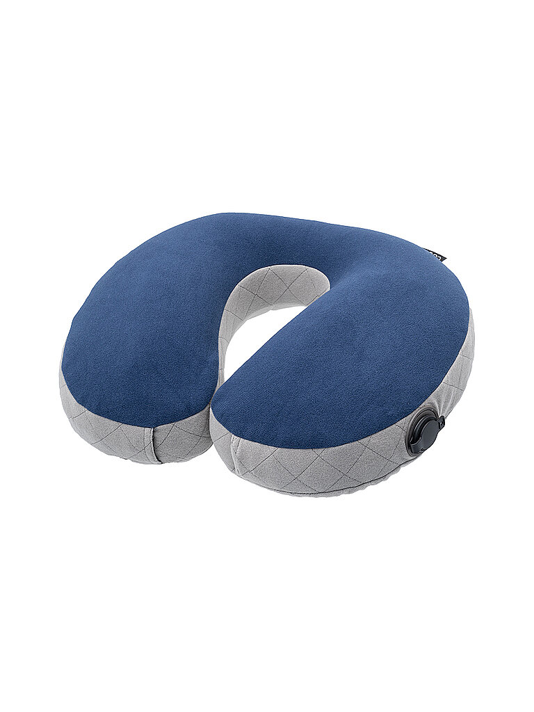 Cuscino da viaggio a forma di U blu