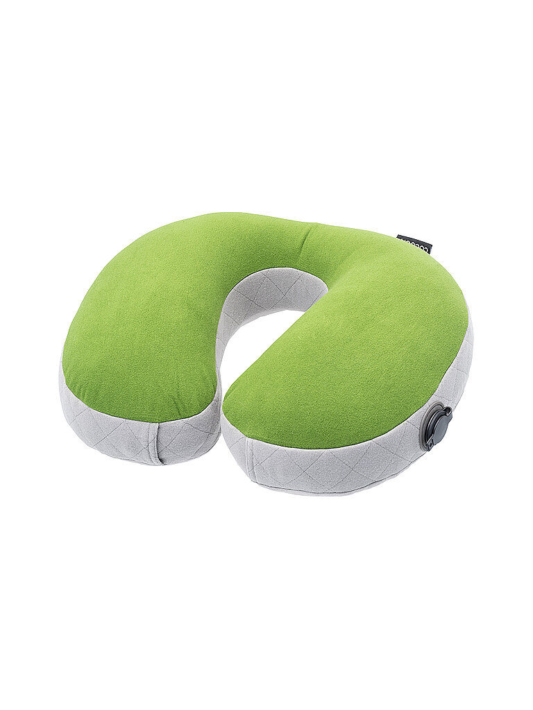 Cuscino da viaggio a U in piuma verde