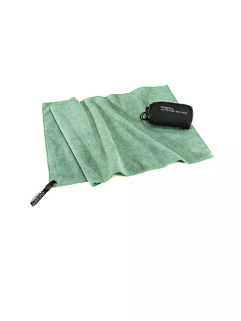 COCOON | Asciugamano da viaggio Terry Towel Light in microfibra | Verde