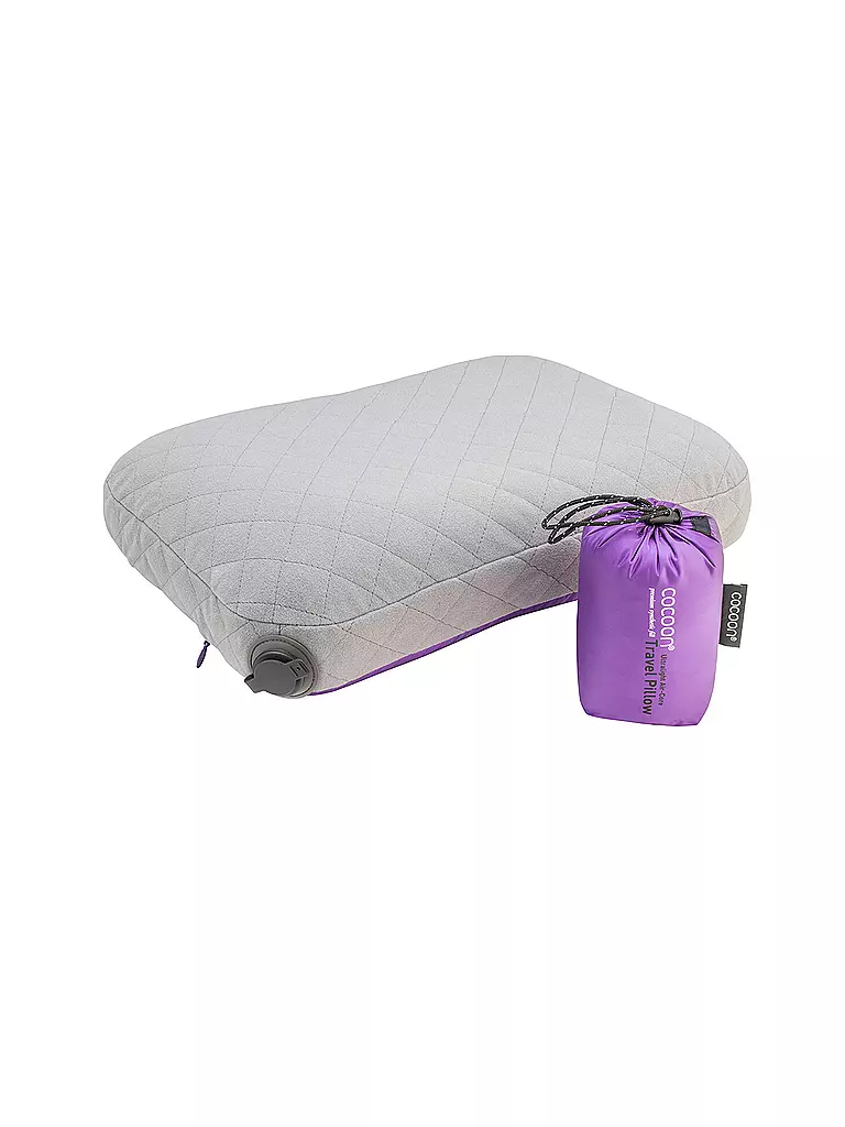 COCOON | Cuscino da viaggio Air-Core Pillow Ultralight L | Lilla