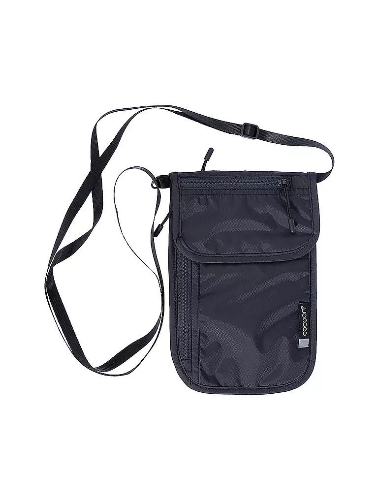 COCOON | Portafoglio da viaggio da collo | Nero