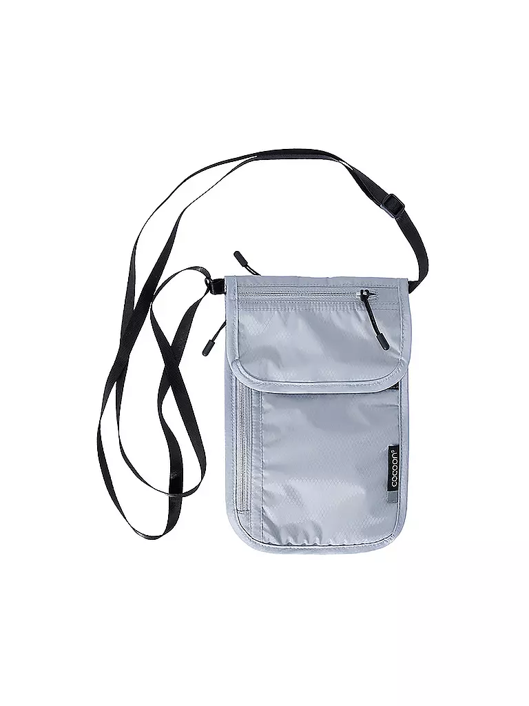 COCOON | Portafoglio da viaggio da collo | Grigio chiaro