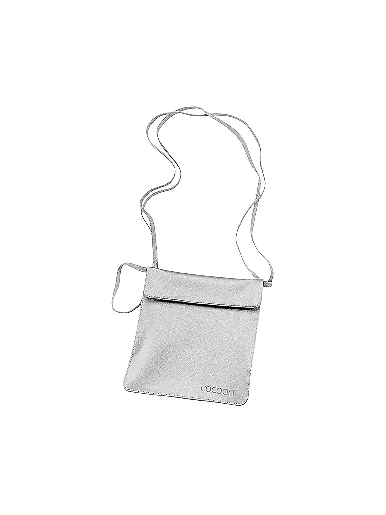 COCOON | Portafoglio Segreto per Passaporto in Seta | Grigio chiaro