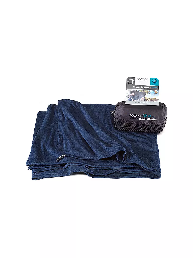 COCOON | Reisedecke Travel Blanket Coolmax | Blu scuro