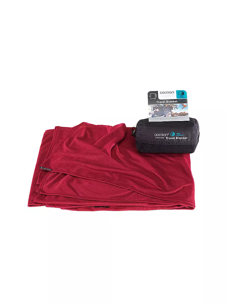 COCOON | Reisedecke Travel Blanket Coolmax | Rosso