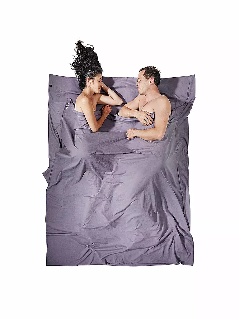 COCOON | Sacco a pelo da viaggio Travelsheet Doublesize XL 20x10,5cm 550g | Grigio