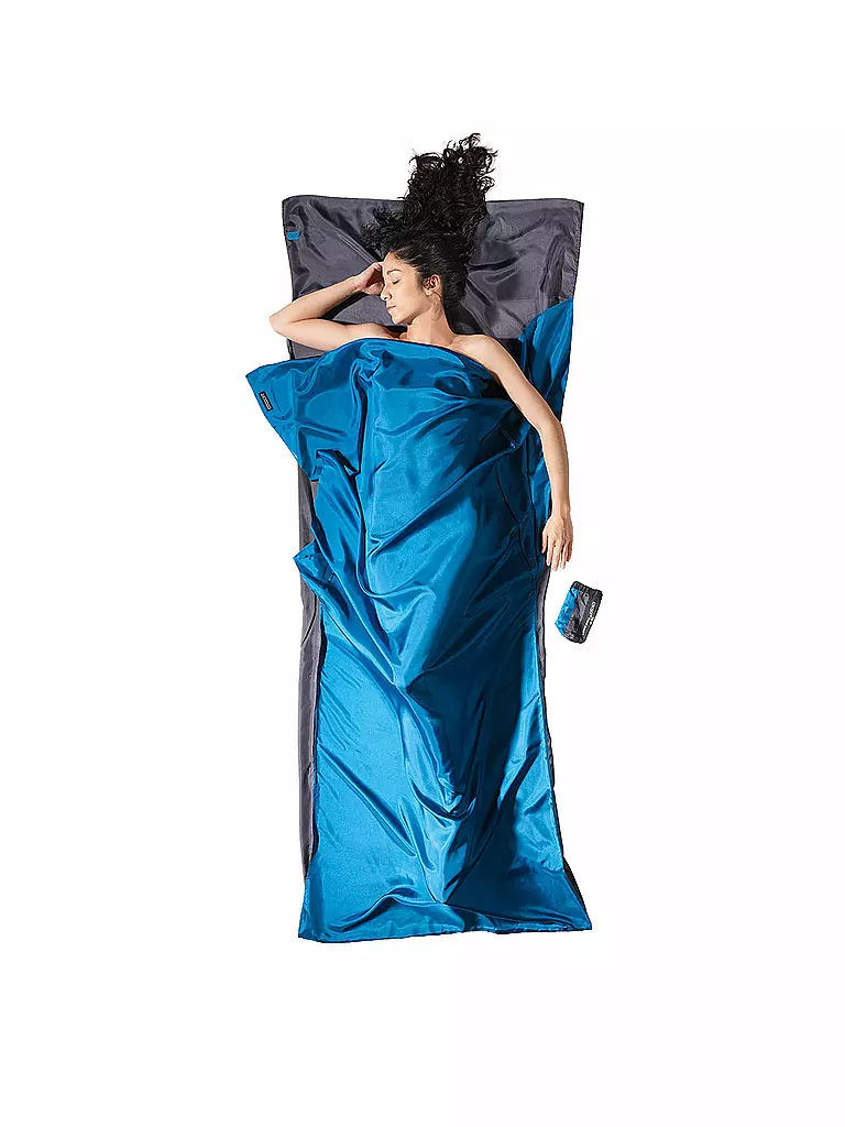 COCOON | Sacco a pelo da viaggio Travelsheet Slik Insect 14,5x6,5cm 160g | Grigio