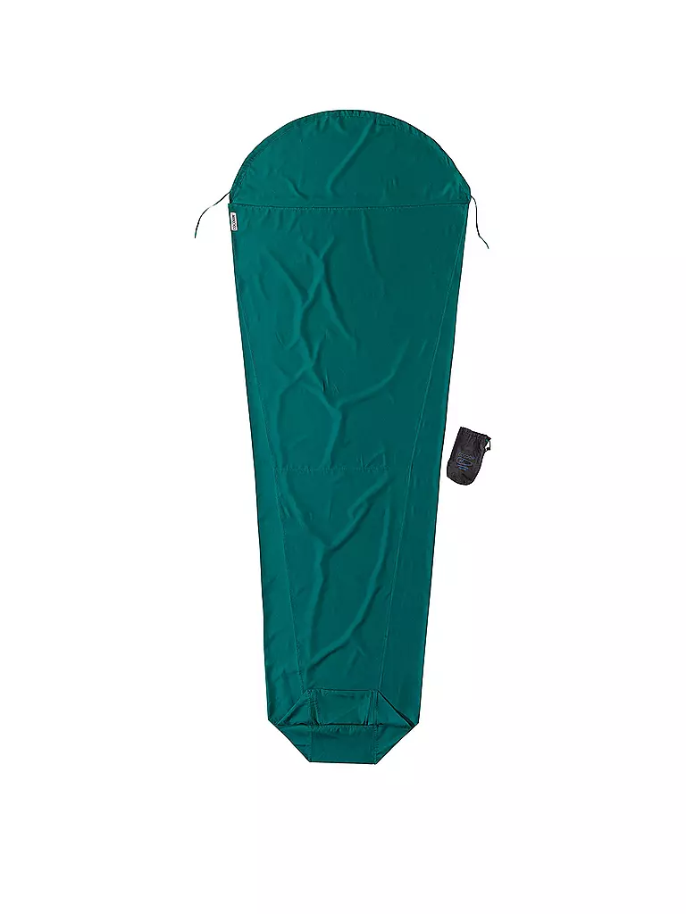 COCOON | Sacco a pelo interno Mummyliner in microfibra | Verde scuro