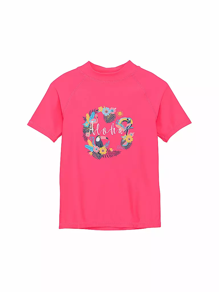 COLOR KIDS | Beachshirt da bambina con stampa | Fucsia