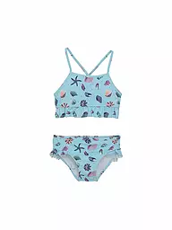 COLOR KIDS | Bikini da bambina con volant | Blu chiaro
