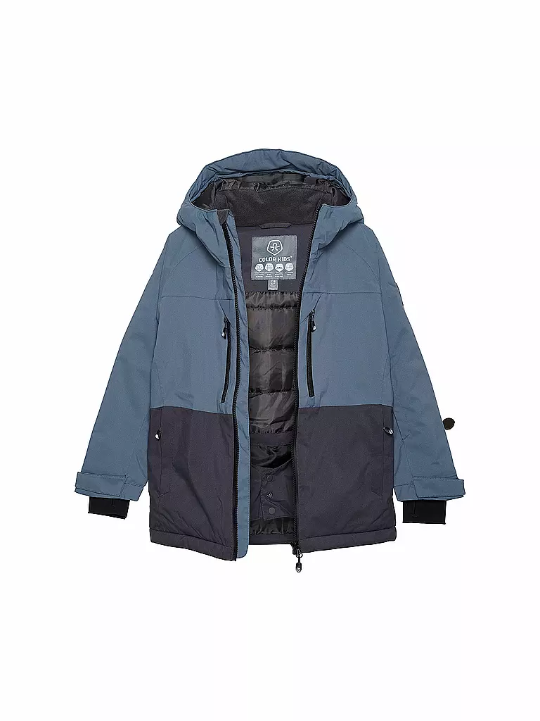 COLOR KIDS | Kinder Skijacke Colorblock | Grigio