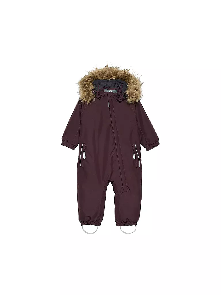 COLOR KIDS | Kinder Skioverall Fake Fur | Marrone